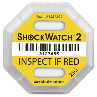 Indikátor nárazu ShockWatch 2 žltý