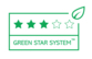 Produkt s hodnotením 3 hviezdičiek „Green Star System Packaging“ znamená, že môže byť vyrobený celkovo až zo 49 % z recyklovaného (PIR+PCR) alebo obnoviteľného materiálu, je technicky recyklovateľný a je v súlade s REACH.