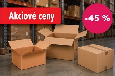 Skvelá cena na krabice! Zľava až 45 % z katalógovej ceny